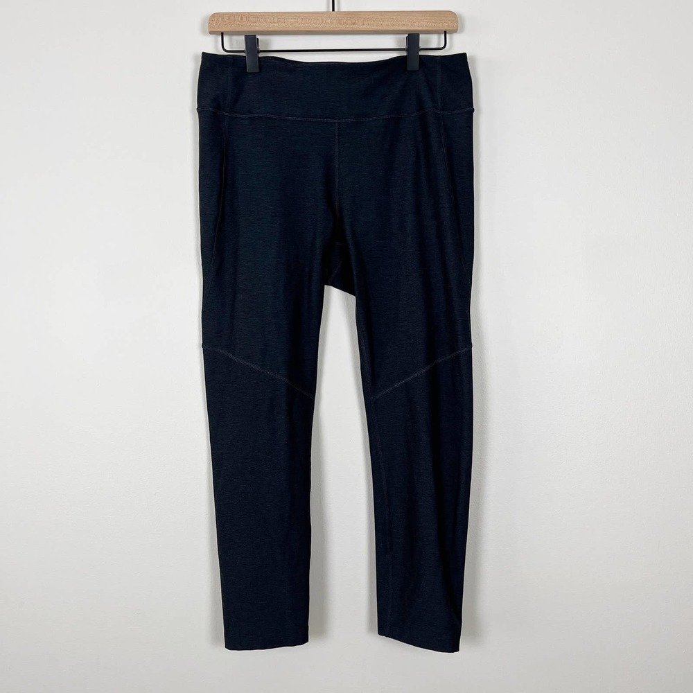 Outdoor Voices High Rise Cropped Heather Gray Leggings Size XL